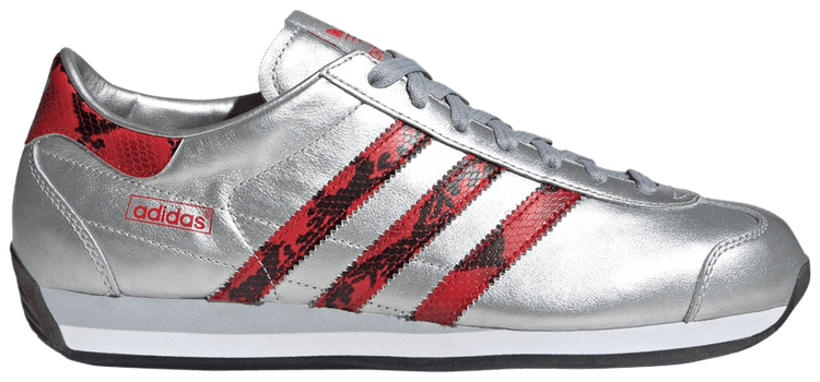 

Кроссовки adidas Country Japan 'Snakeskin Pack - Silver Metallic Scarlet', серебряный