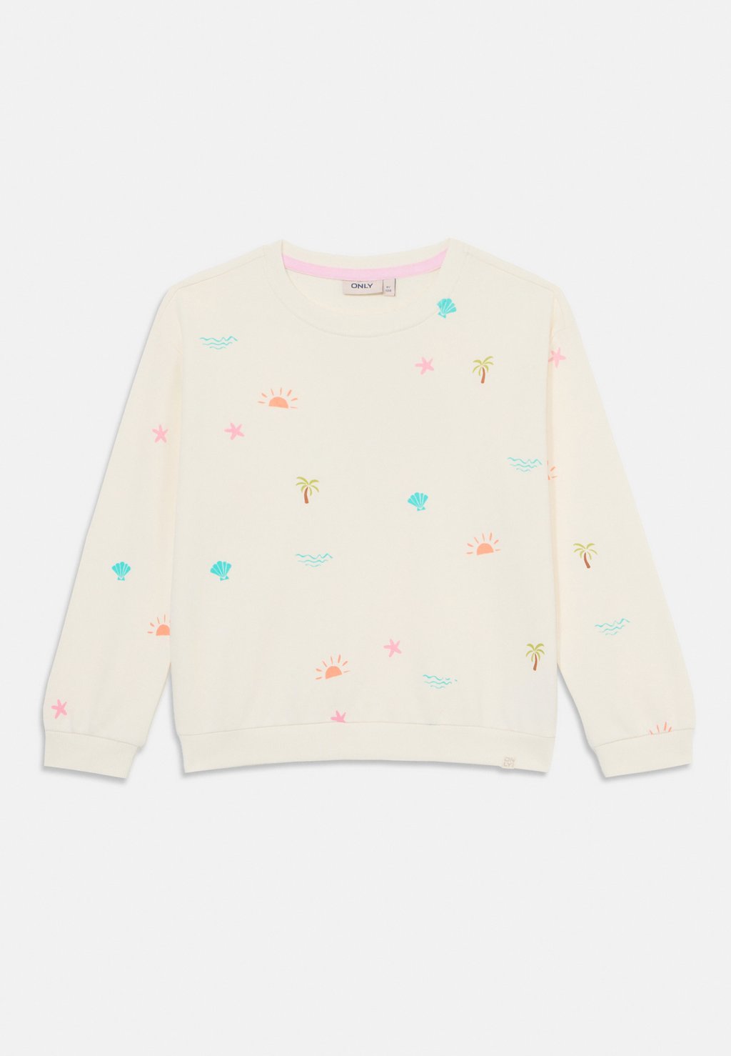 

Толстовка KMGSUMMER O NECK PRINT ONLY MINI, слоновая кость