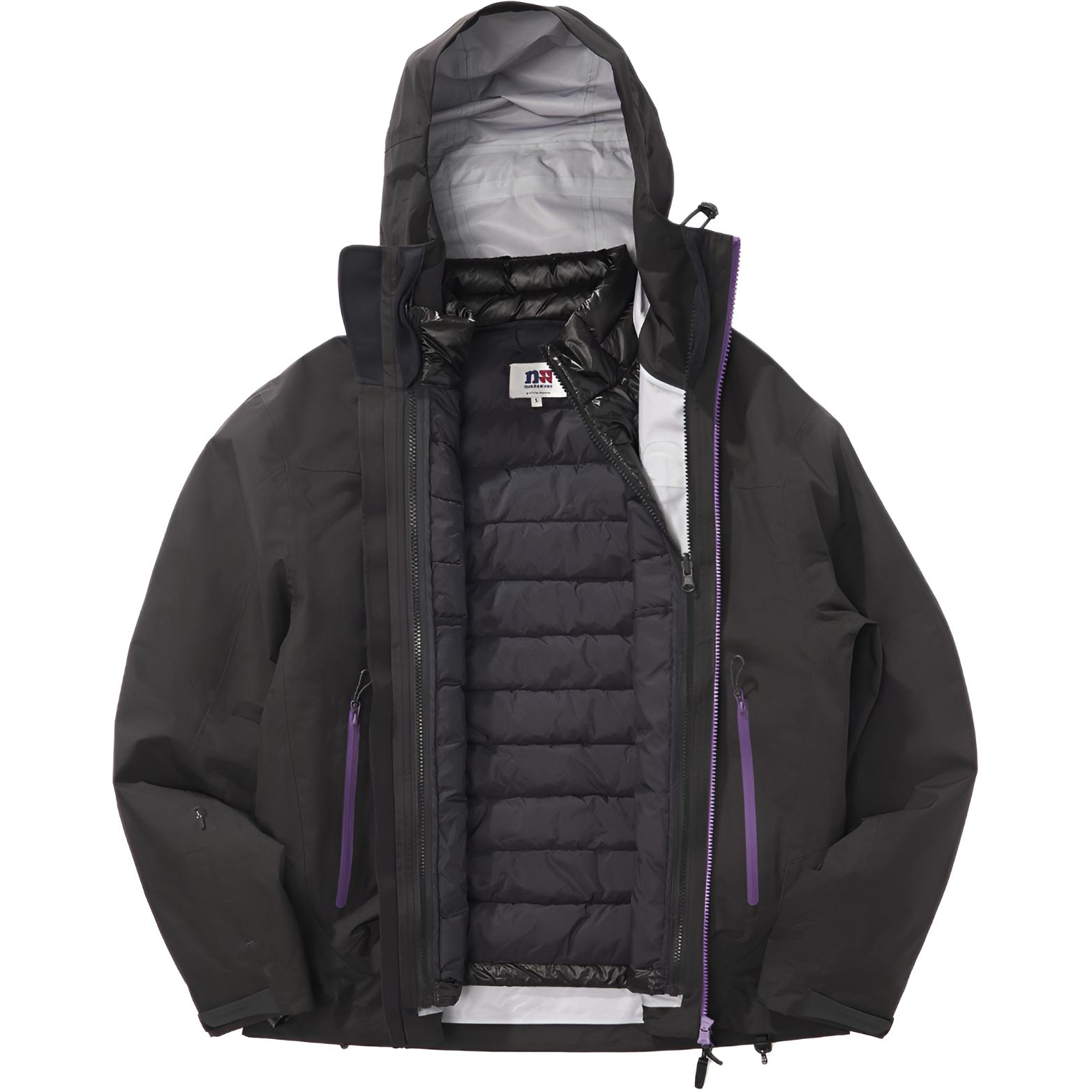 

NOTHOMME Ветровка Unisex, Twilight Black, Storm Edition, 3-in-1 Liner Down
