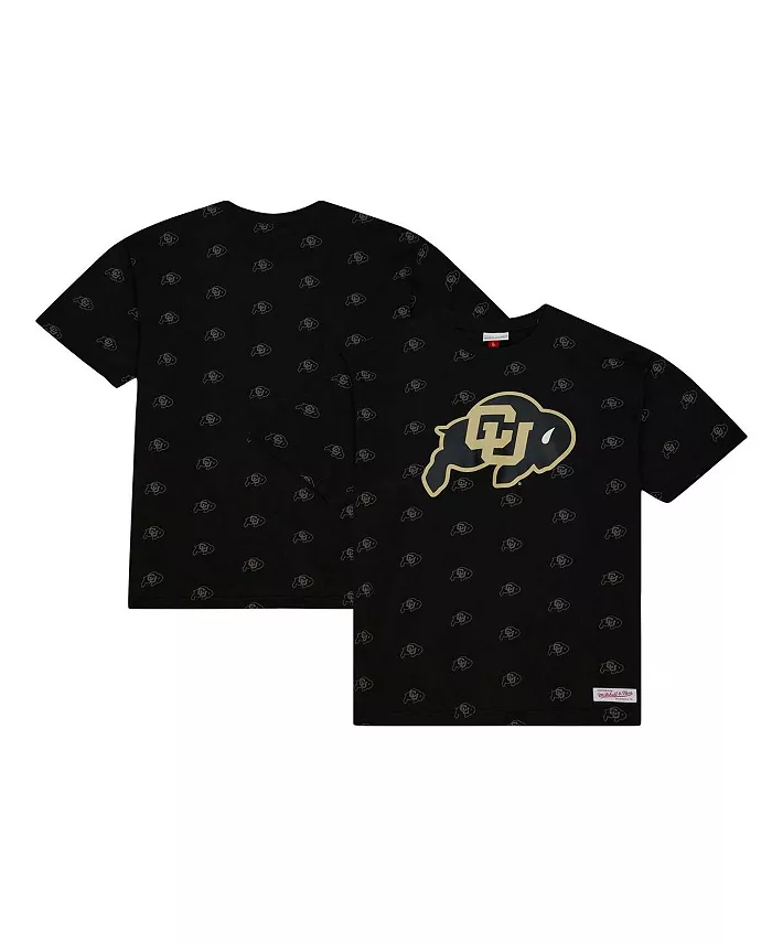

Мужская черная футболка Colorado Buffaloes с принтом по всей поверхности Mitchell & Ness