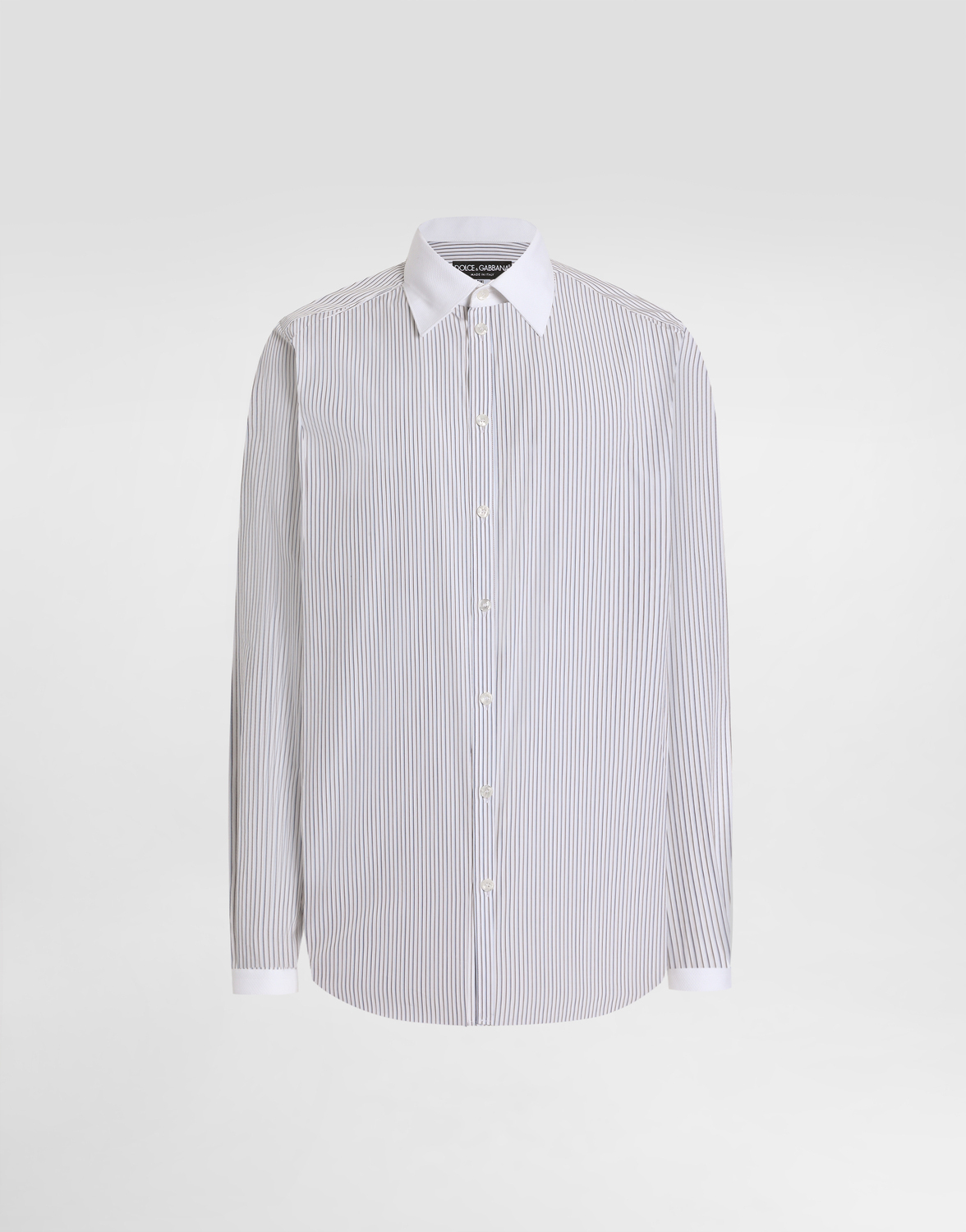 

Рубашка martini из полосатого поплина Dolce & Gabbana, мультиколор