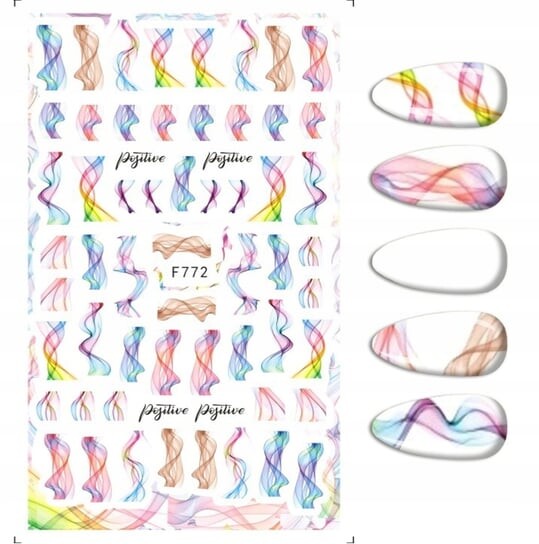 

Наклейки для дизайна ногтей Patterns Illusion F-772, Frezarkowo