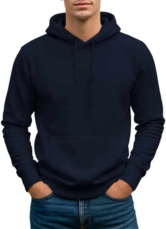 

Мужская флисовая толстовка с капюшоном — ультрамягкая и комфортная, с карманом-кенгуру Circle Clothing