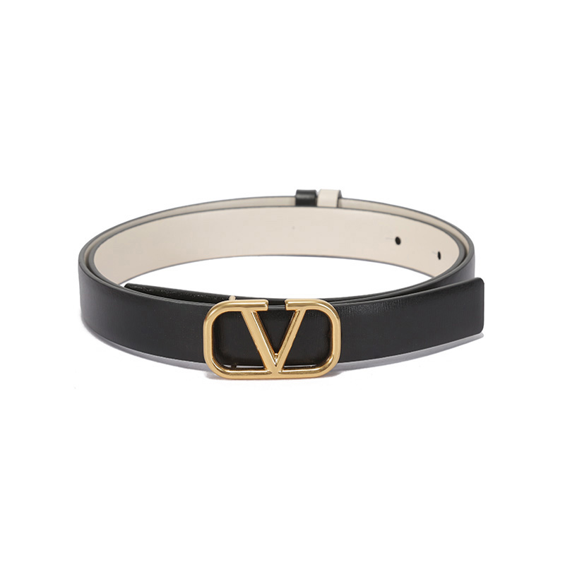 

Valentino Ремень реверсивный с пряжкой, Black/Ivory