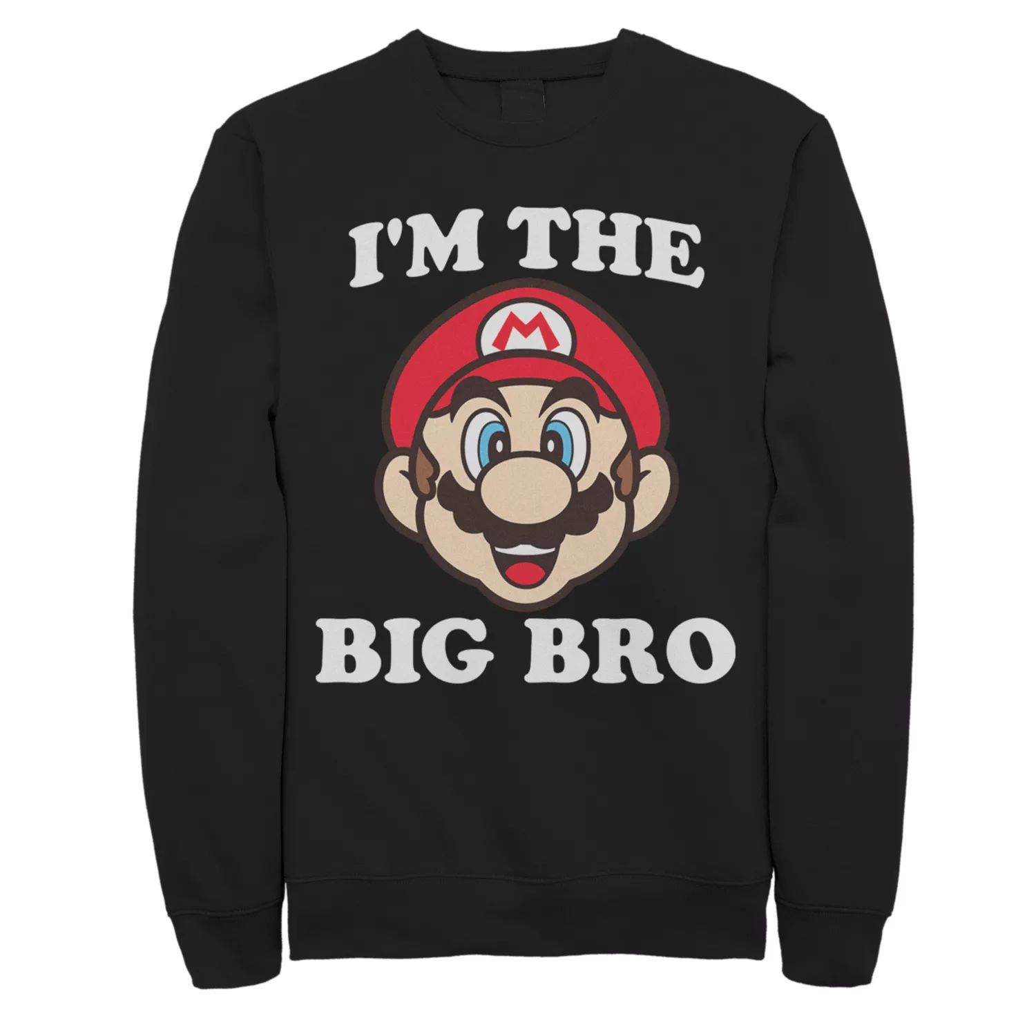 

Мужской свитшот с логотипом Mario I'm The Big Bro Licensed Character