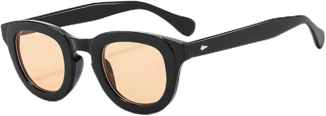 

Солнцезащитные очки с защитой UV400 | Маленькая оправа, линзы конфетного цвета | Для женщин и мужчин, для занятий спортом на открытом воздухе и вождения DSVIGF, Black Tea