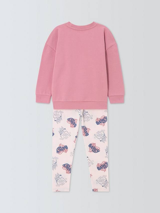 Детский комплект Threads: толстовка и леггинсы из хлопкового микса Bluey, Prism Pink — фото 4