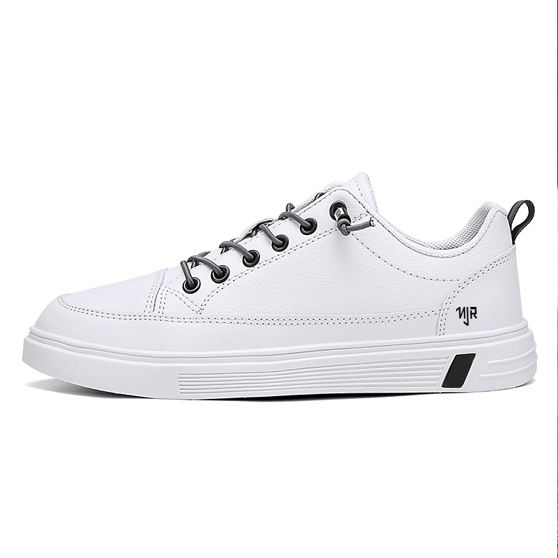

NANJIREN Антискользящие и износостойкие низкие скейтерские кроссовки для мужчин с эффектом увеличения роста - белые, цвет White