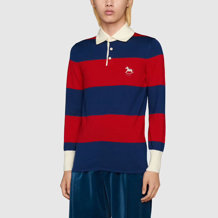 Рубашка поло Gucci мужская, многоцветная, Multicolor — фото 4