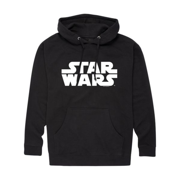 

Мужской флисовый пуловер с капюшоном и логотипом Star Wars, черный