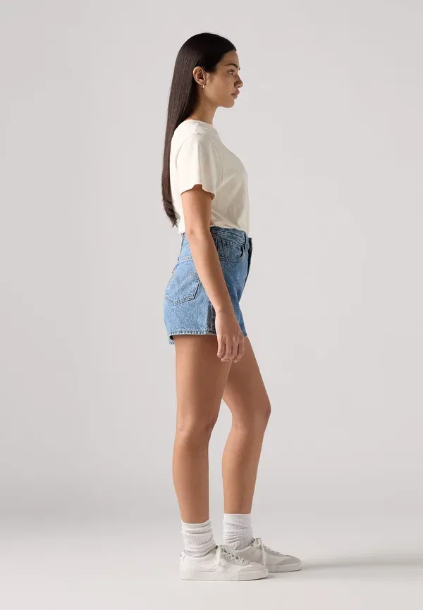 Джинсовые шорты Levi's с высокой талией, цвет удивительный — фото 4