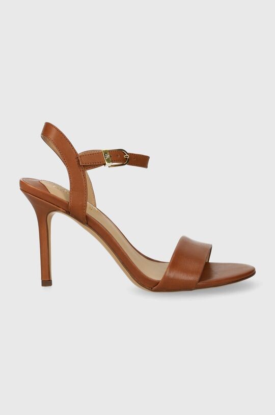 Кожаные босоножки Gwen Lauren Ralph Lauren, коричневый