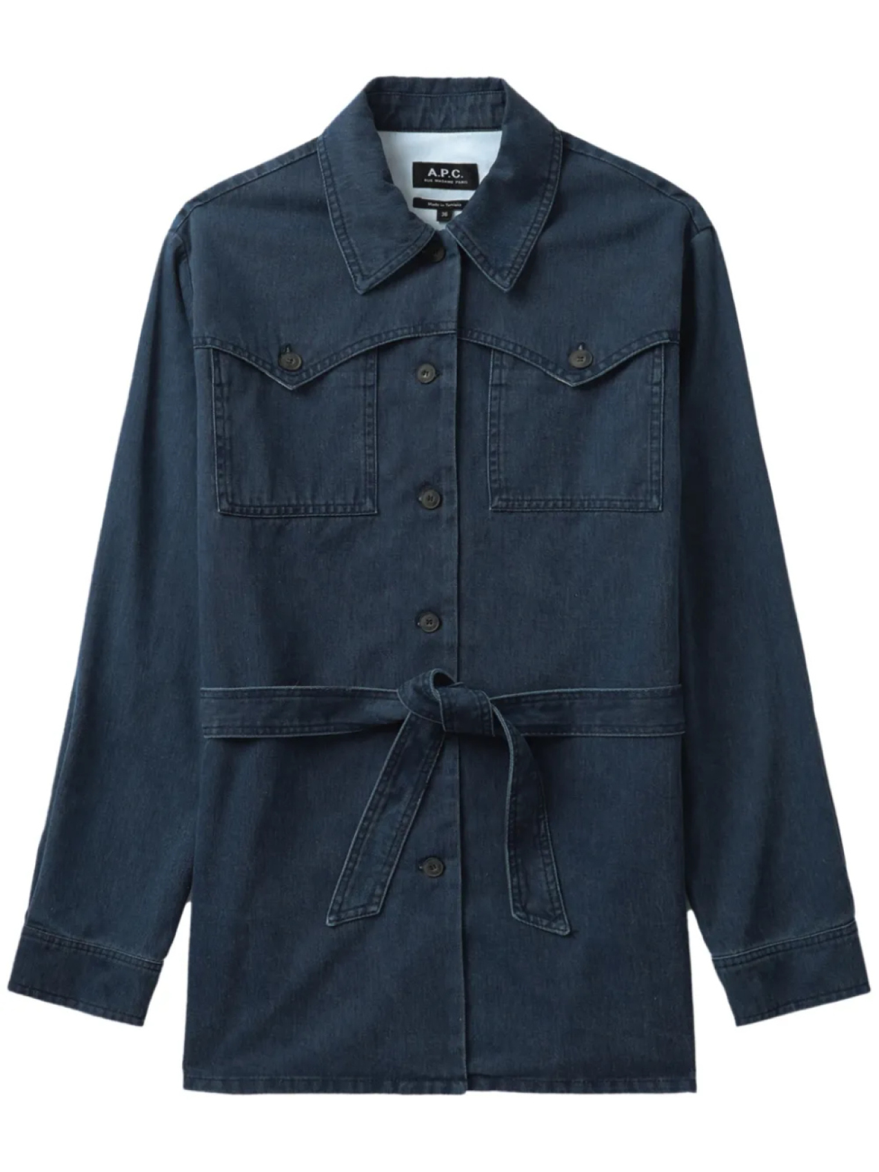 

Джинсовая куртка Joann с поясом A.P.C., синий