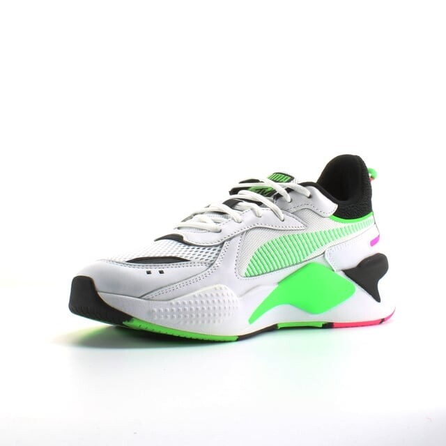 Белые текстильные мужские кроссовки на шнуровке Rs X track mtv 371841 01 Puma, белый — фото 4