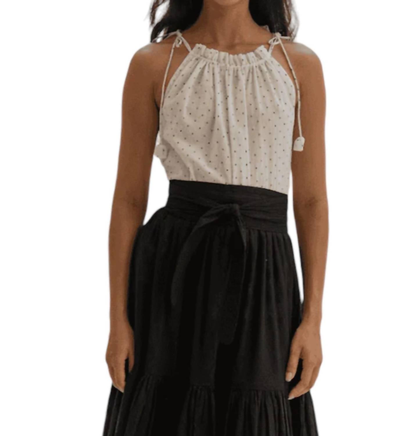 

Топ Bali Halter в цвете Natural Dark Navy Erica Wilson
