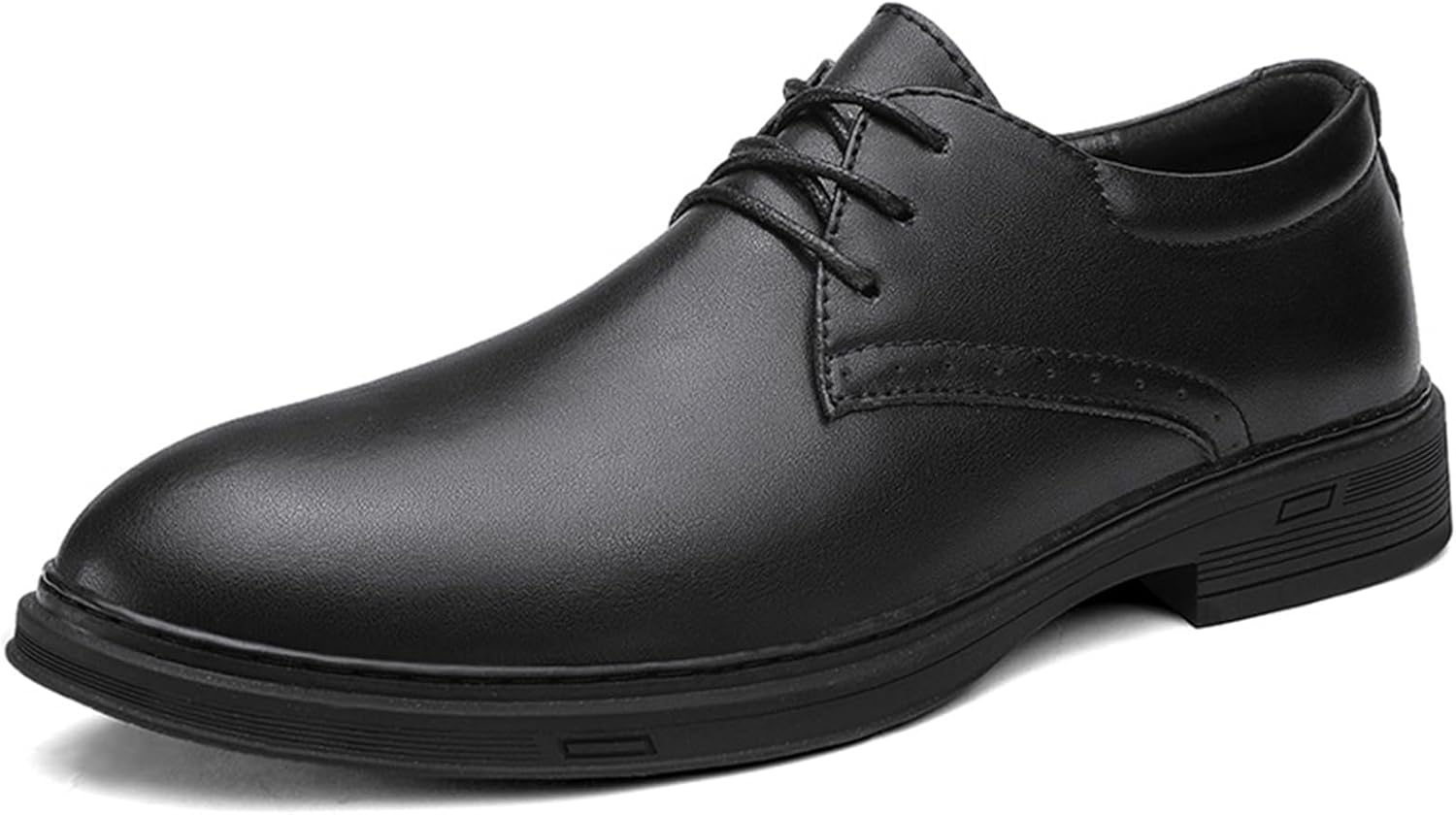 

Мужские классические туфли ADMLZQQ из искусственной кожи с шнуровкой, оксфорды для вечернего костюма, свадебная обувь, черный