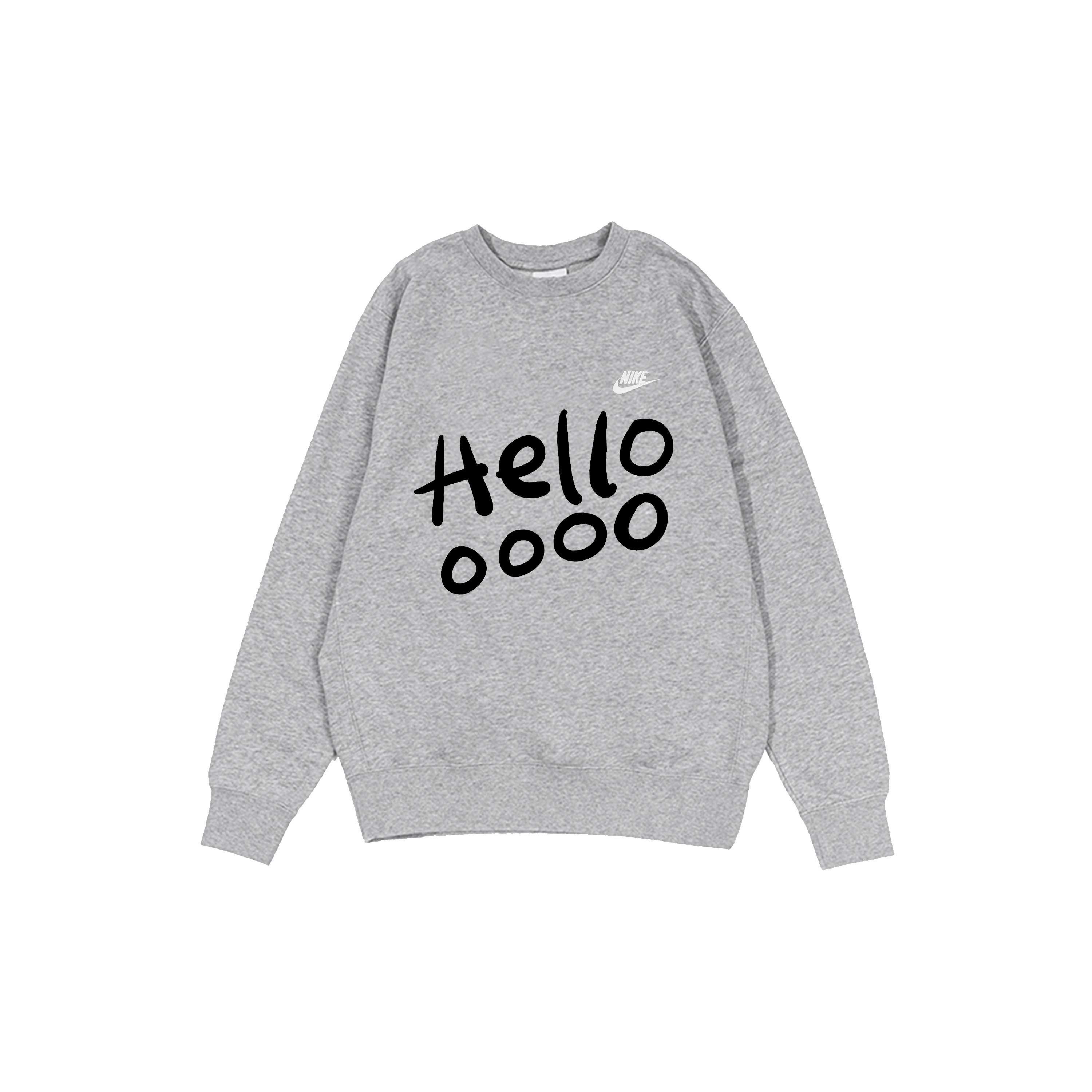 

Nike Мужские толстовки серые с круглым вырезом, средней толщины, другие
