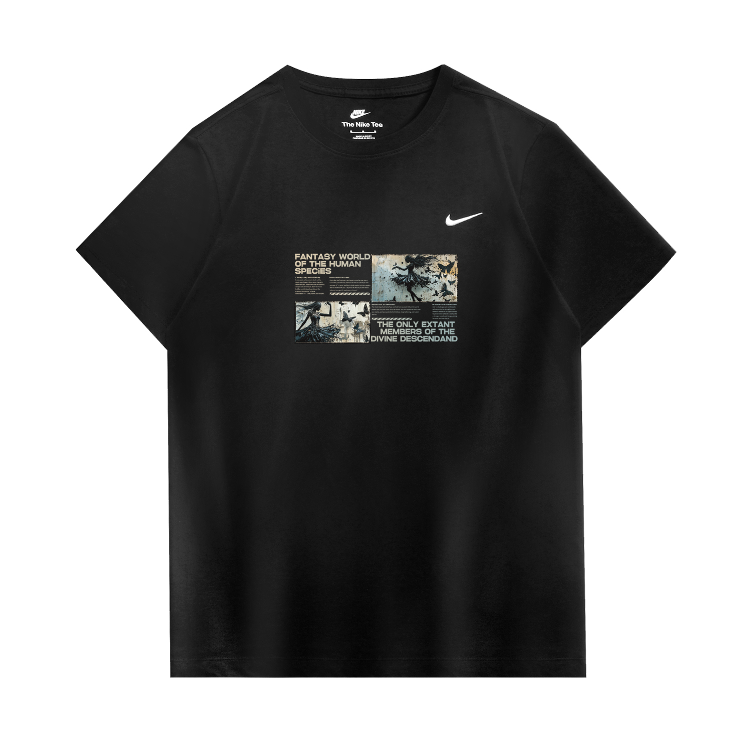 

Nike Спортивная футболка унисекс черная, Черный, Nike Спортивная футболка унисекс черная