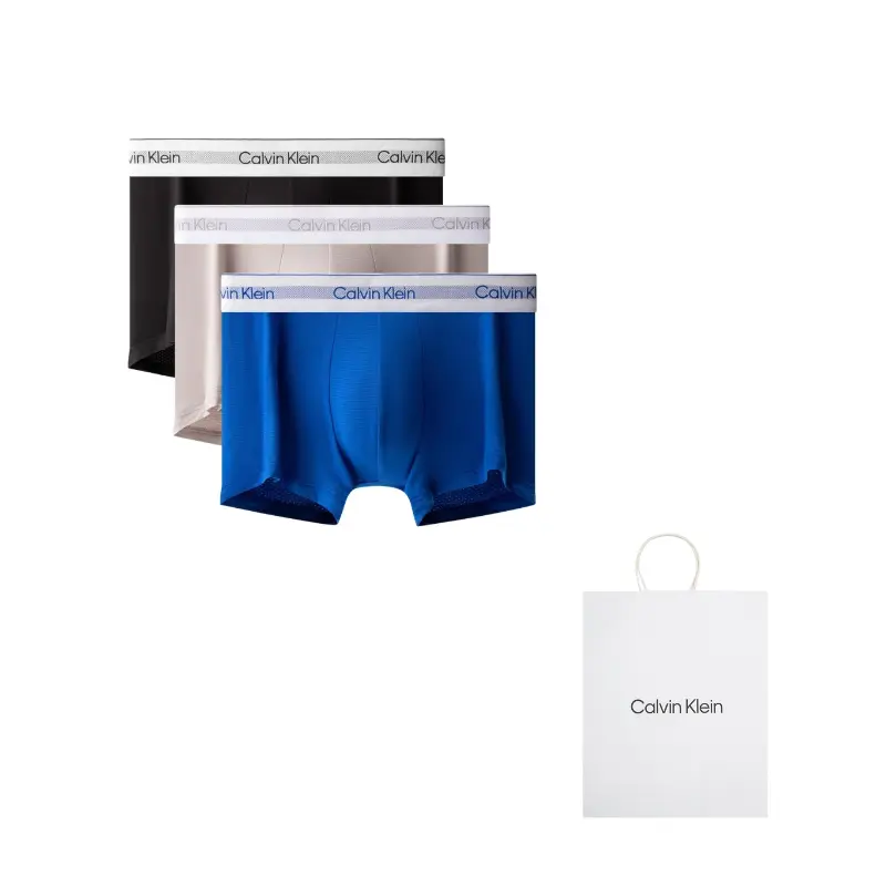 

Современные трусы Gravity Band для мужчин, 3 шт Calvin Klein, черный/синий/сиреневый