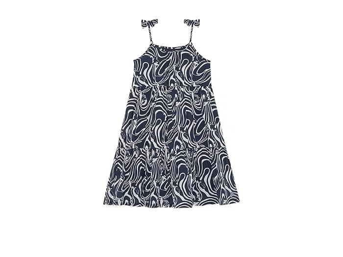 Платье Gamy с принтом Orcas Waves Vilebrequin Kids, Bleu Marine
