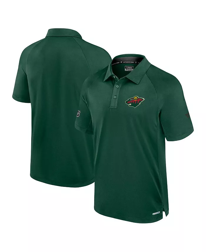 

Мужская зеленая поло Authentic Pro Rink Minnesota Wild Fanatics