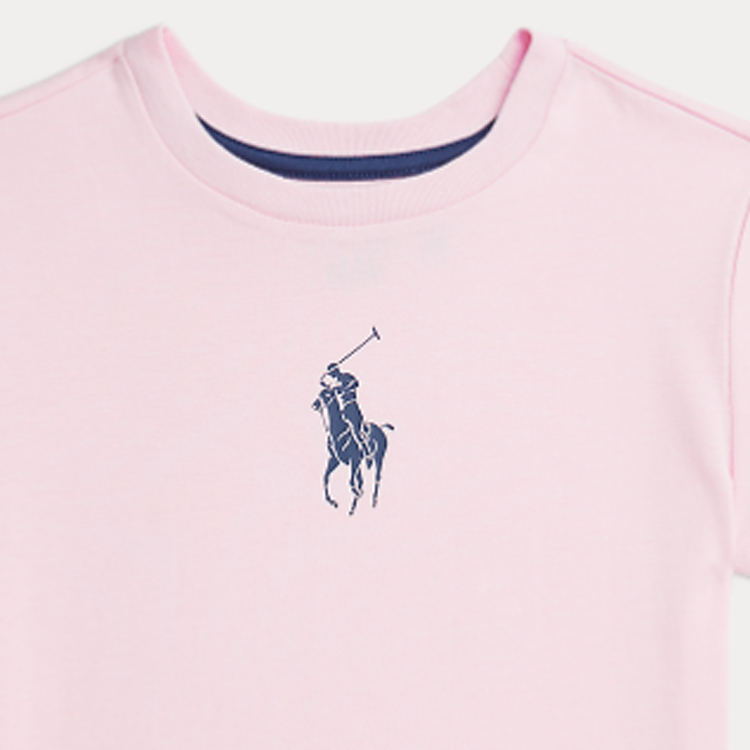 Футболка поло SS24 светло-розовая детская Polo Ralph Lauren — фото 4