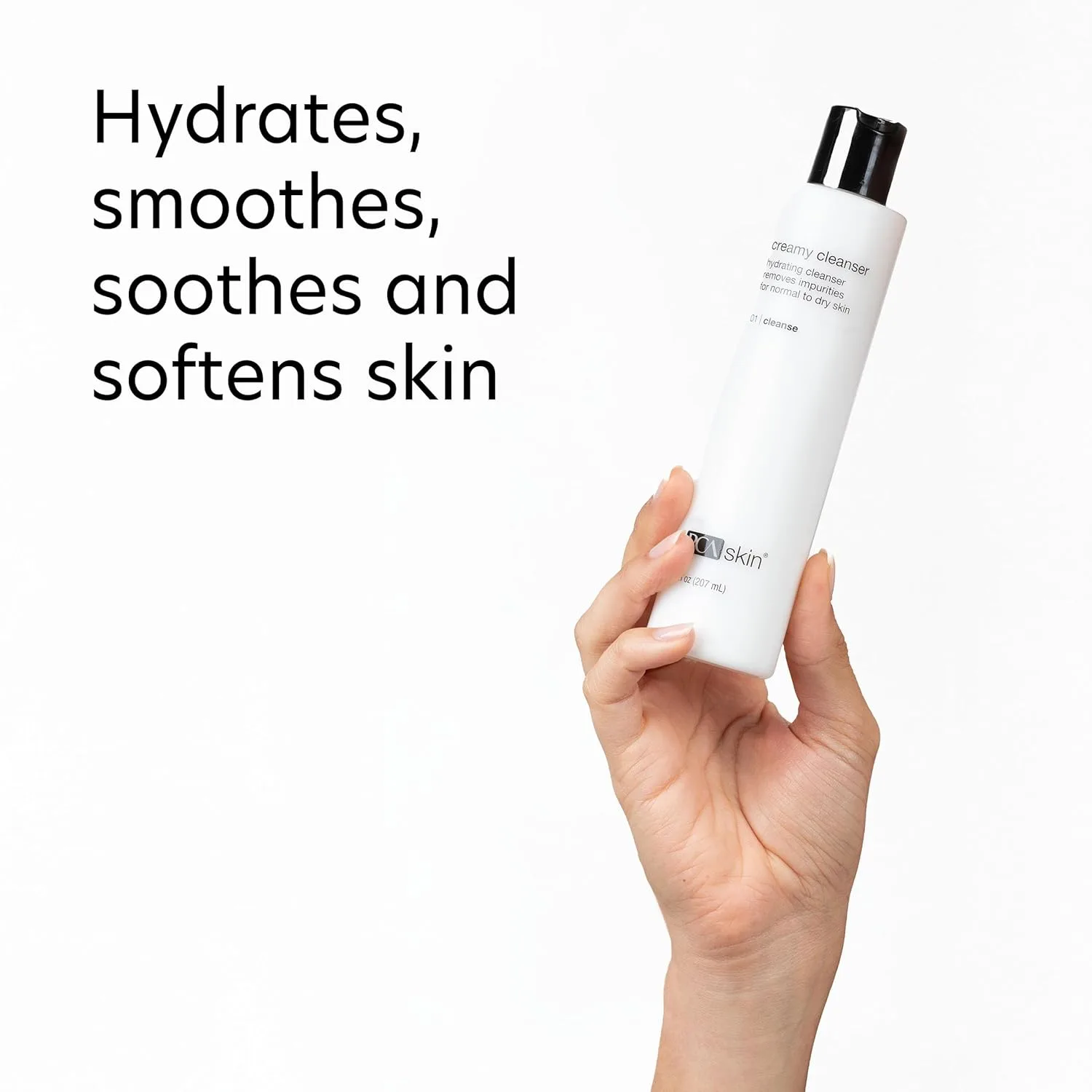 PCA SKIN Creamy Moisturizing Face Cleanser, нежный ежедневный гель для умывания для сухой и чувствительной кожи, 207 мл — фото 3