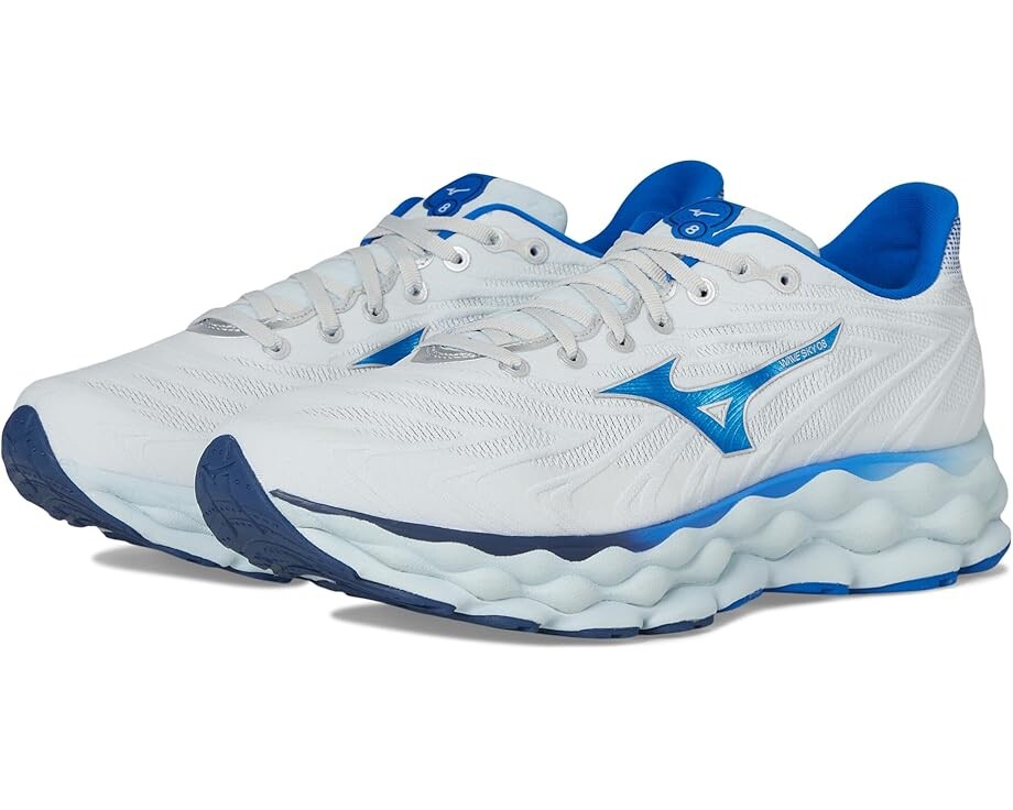 

Кроссовки Mizuno Wave Sky 8 2E, цвет Plein Air/Laser Blue, Синий, Кроссовки Mizuno Wave Sky 8 2E, цвет Plein Air/Laser Blue