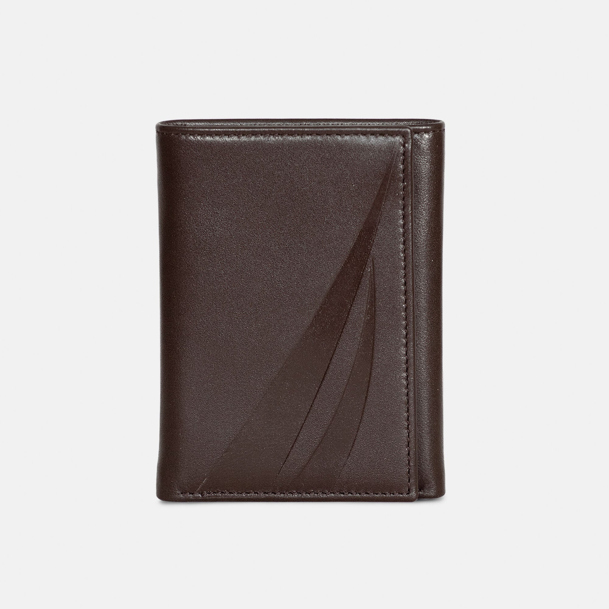 

Мужской кожаный кошелек Nautica Trifold, цвет coconut hol cut up