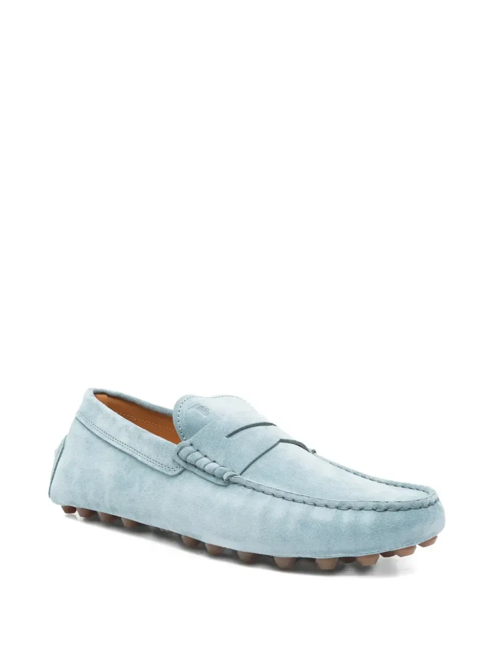 Лоферы Gommino Bubble с перемычкой (пенни-лоферы) TOD'S, синий — фото 2