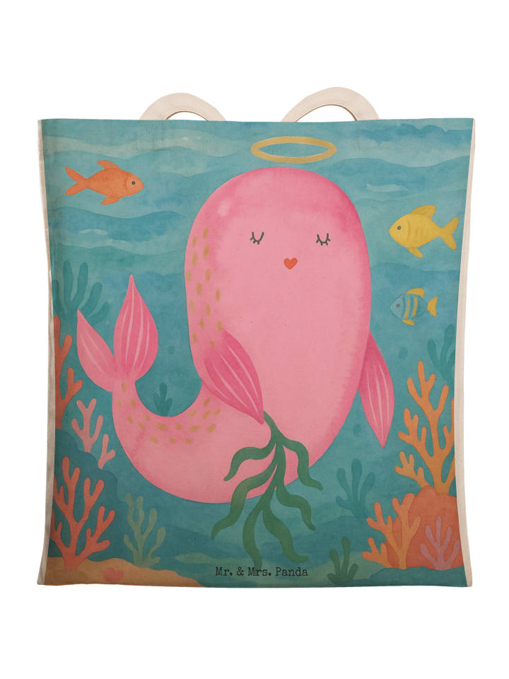 

Mr. & Mrs. Panda Сумка-шоппер с изображением знака зодиака Дева, без буквы S белого цвета