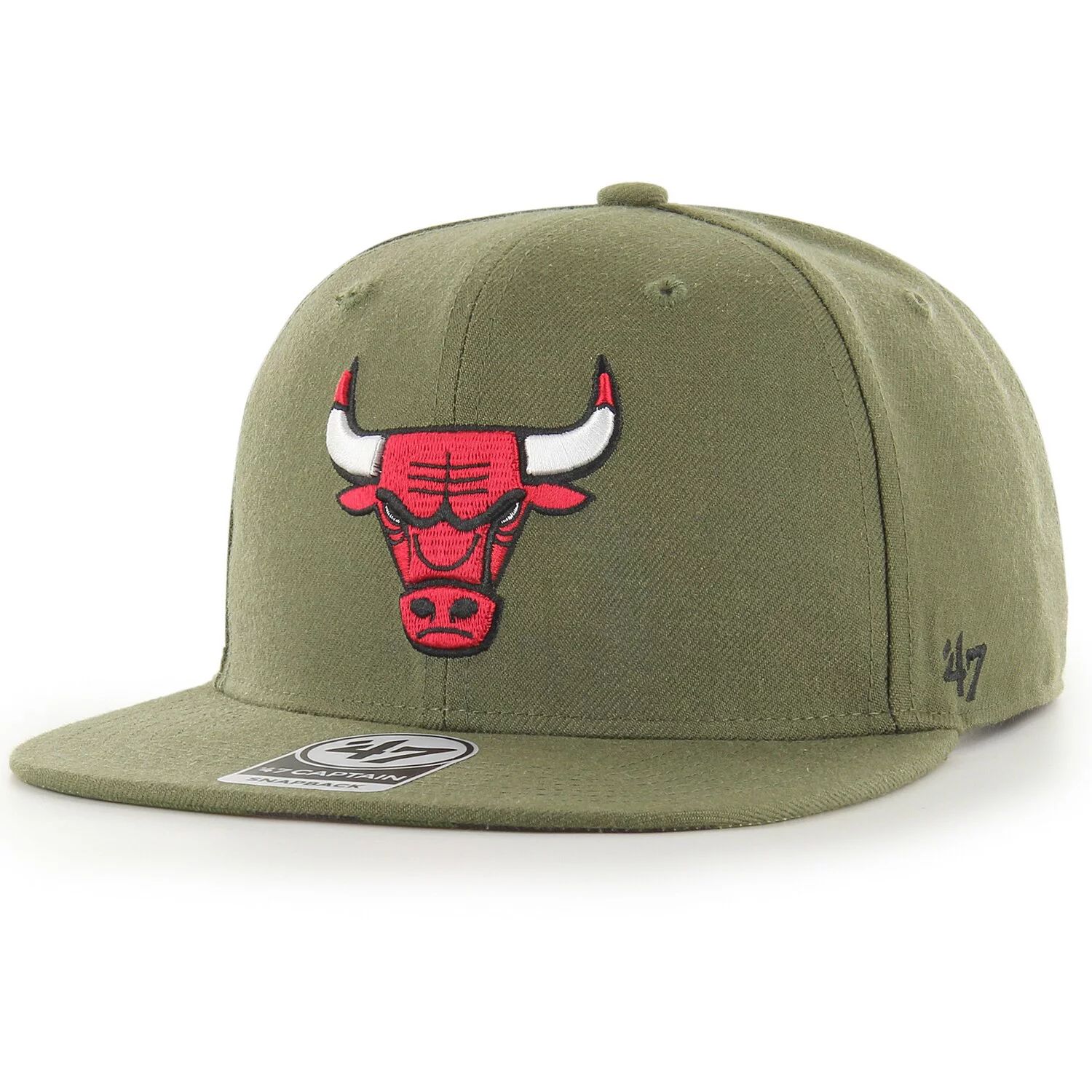 

Мужская оливковая кепка с камуфляжем '47 Chicago Bulls Ballpark Captain Snapback