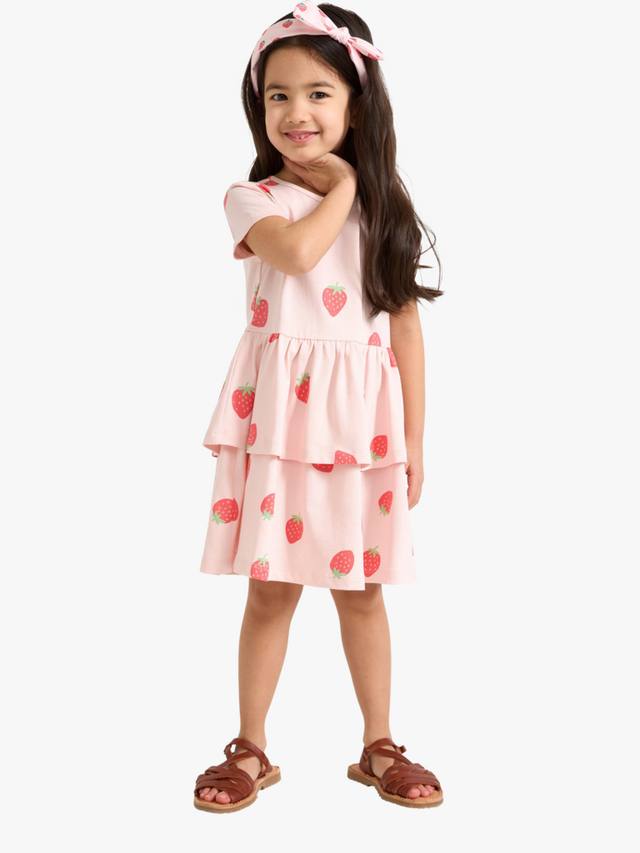 

Детское платье с коротким рукавом в клубничном стиле Lindex