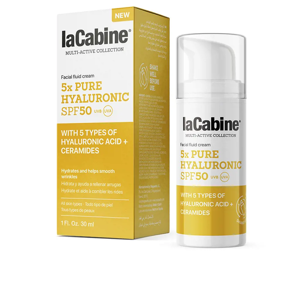 

Солнцезащитный крем 5X Pure Hyaluronic Facial Fluid Cream Spf50 La Cabine, 30 мл