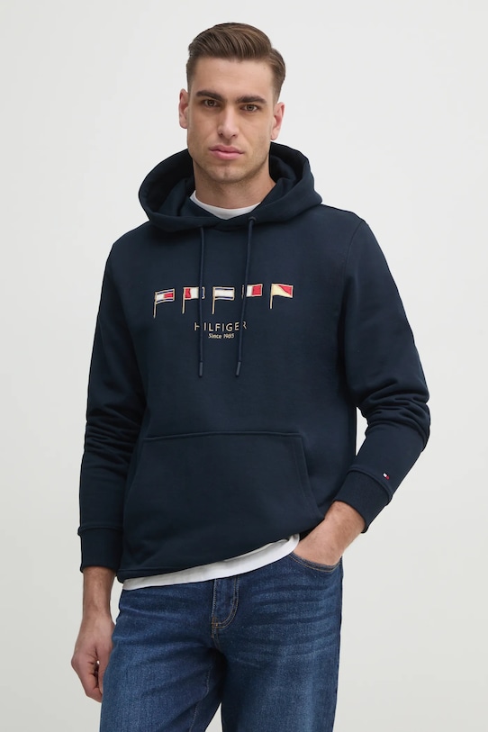 

Хлопковая толстовка Tommy Hilfiger, темно-синий