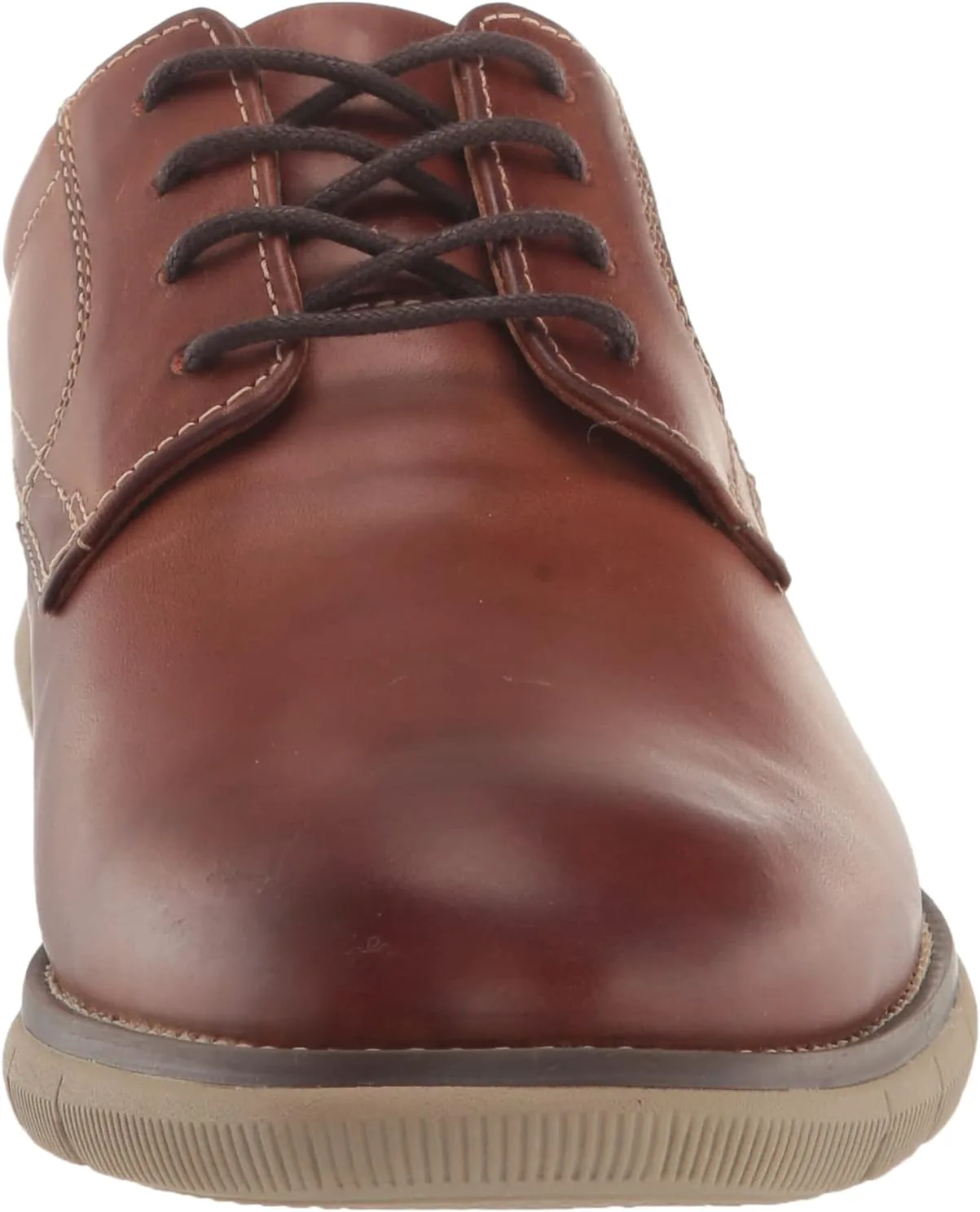 Johnston & Murphy Big Kid Holden Plain Toe Boys Dress Casual Lace-Up Shoe, коричневый — фото 2