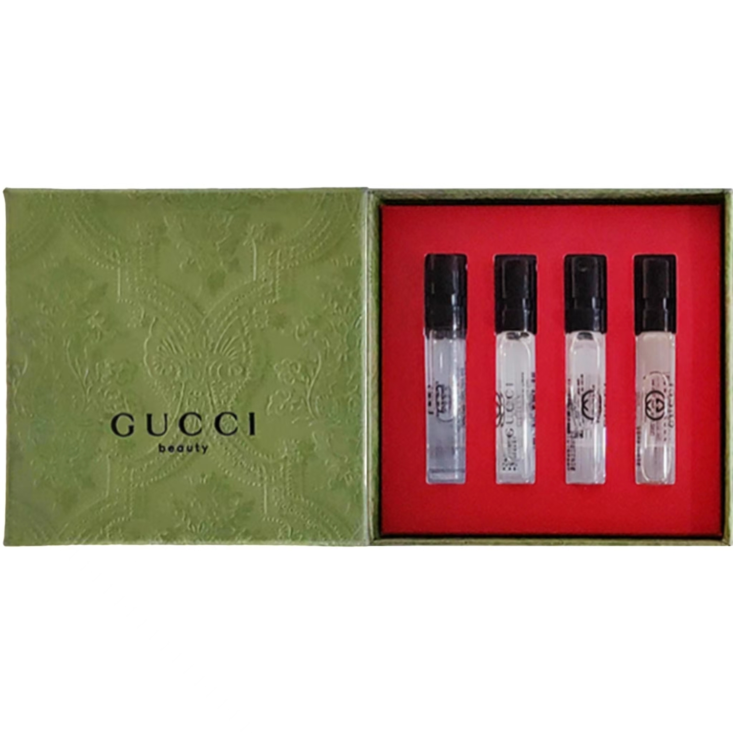 

Набор пробников духов Guilty Love из четырёх флаконов Eau De Parfum по 1,5 мл GUCCI, sin love men's eau de toilette+sin love passion+sin love men's perfume+sin love passion men 1.5ml box