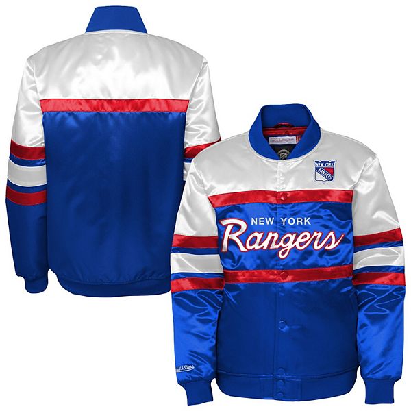 Синяя молодежная куртка New York Rangers на молнии Mitchell & Ness — фото 2