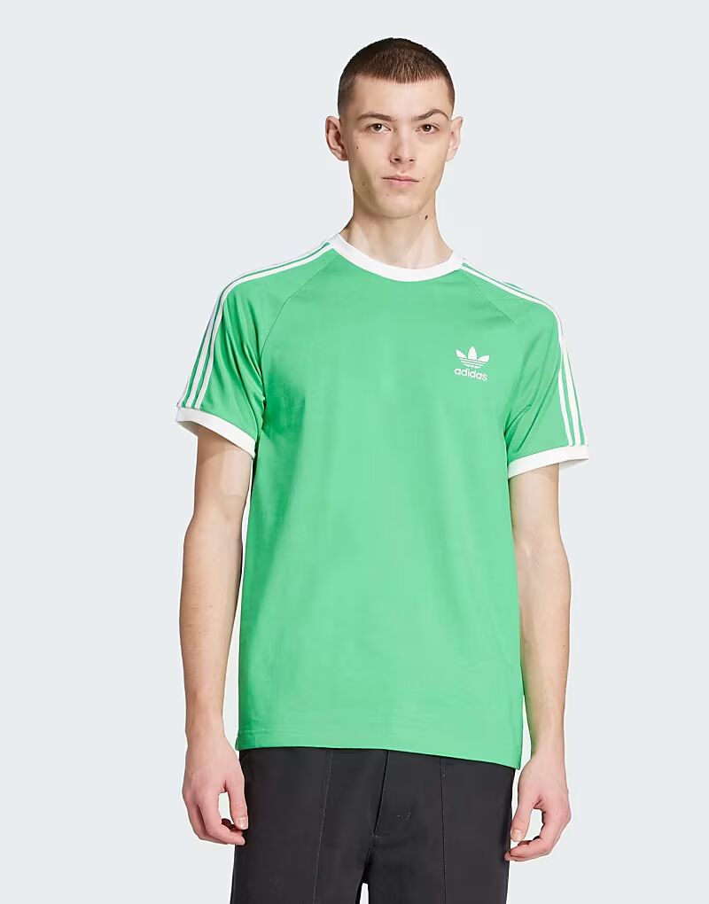 

Футболка Adicolor classics с тремя полосками Adidas Originals, зеленый/белый