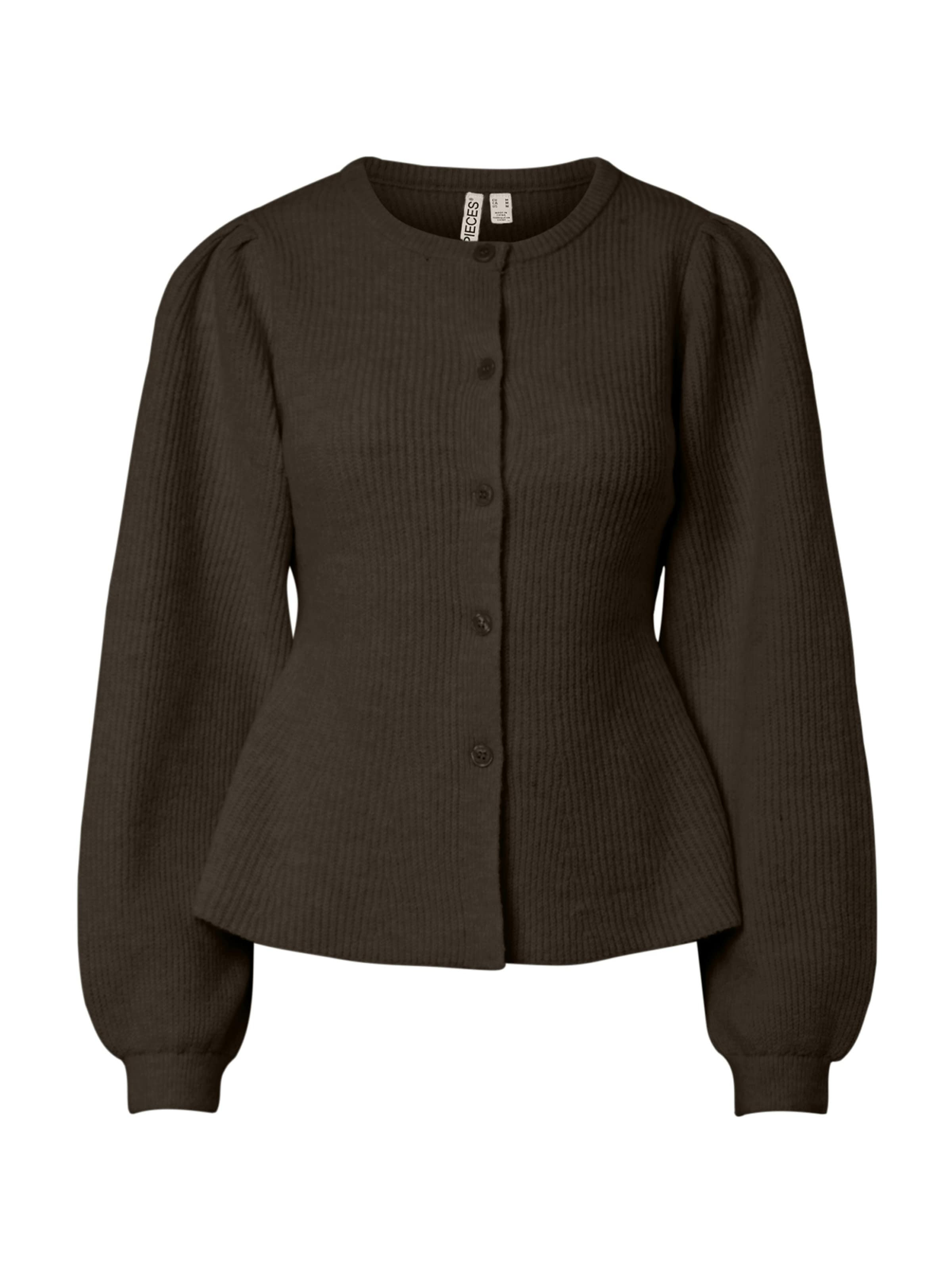 

PIECES Кардиган 'PCSilly' в темно-коричневом цвете