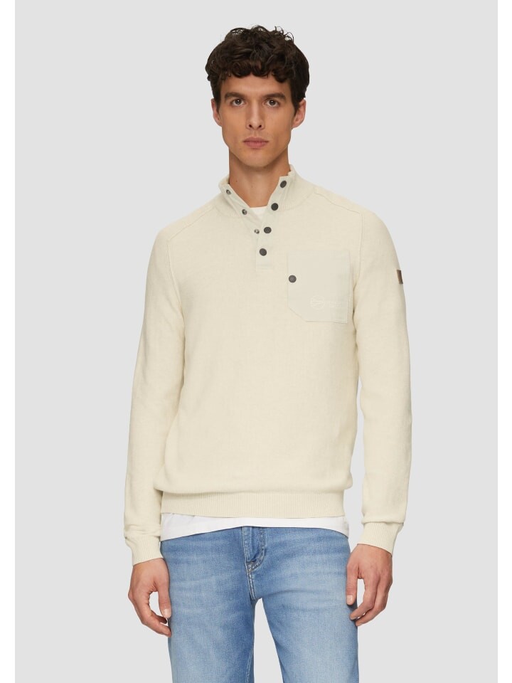 

Пуловер s.Oliver Strickpullover langarm, кремовый
