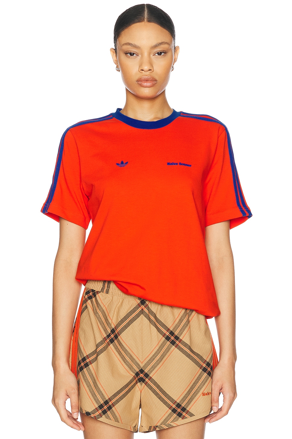 

Футболка с коротким рукавом adidas by Wales Bonner, цвет Bold Orange & Team Royal Blue