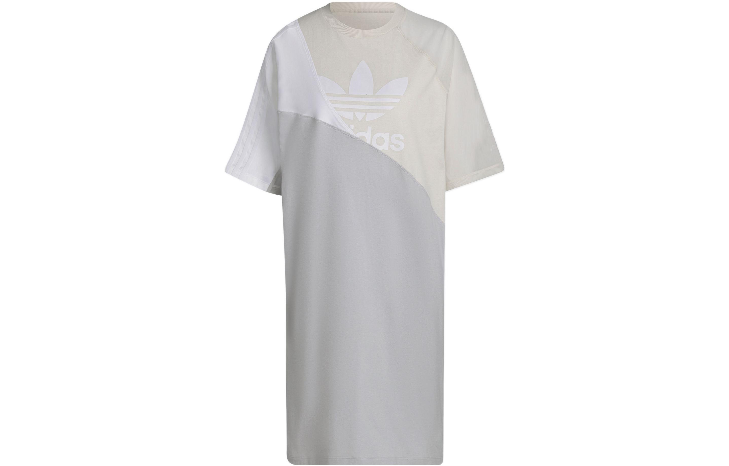 ADICOLOR Короткое платье Женское Желтое Белое Adidas Originals — фото 2