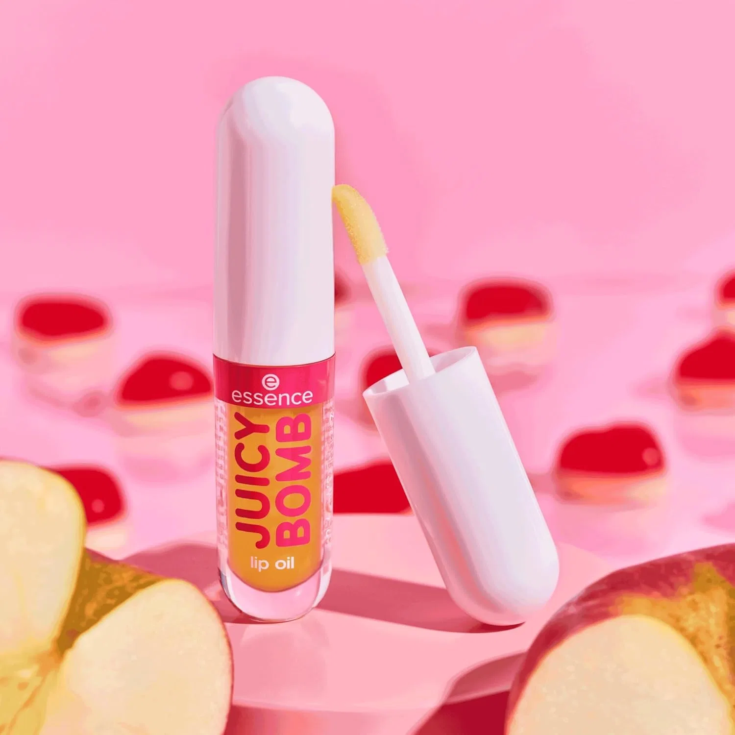 Масло для губ «Juicy Bomb Party Lip Oil 04 Adorable Apple» от essence Essence, Adorable Apple — фото 3
