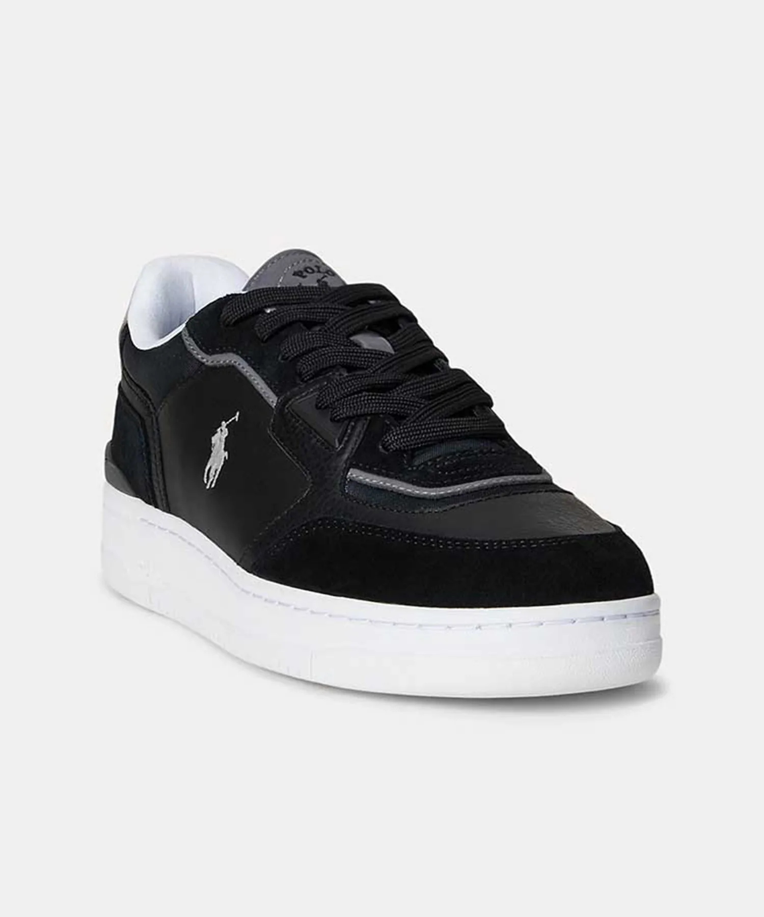 Мужские кроссовки POLO RALPH LAUREN OPEN MASTER PP замшевые чёрные — фото 3