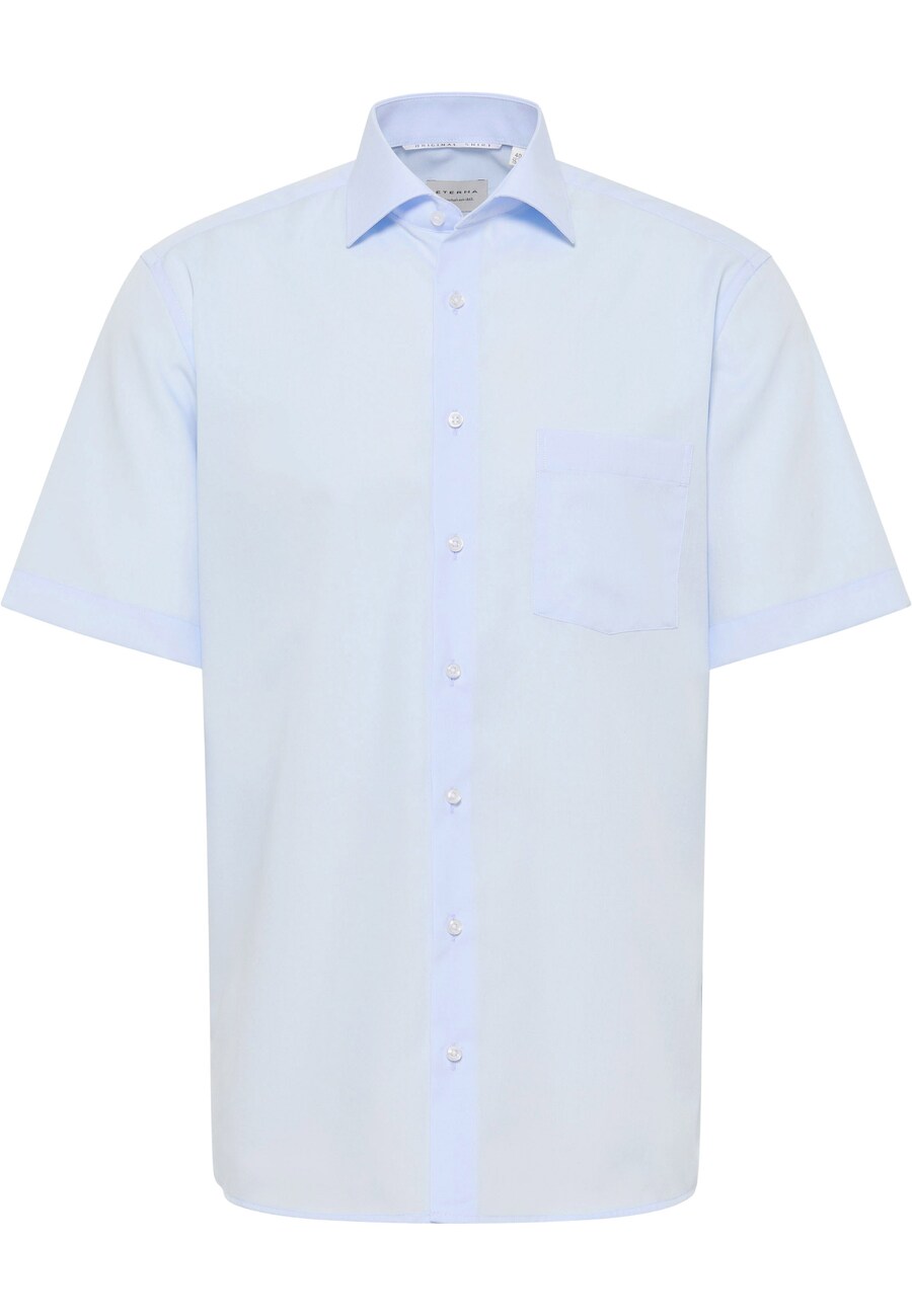 

Рубашка на пуговицах классического кроя ETERNA, светло-синий