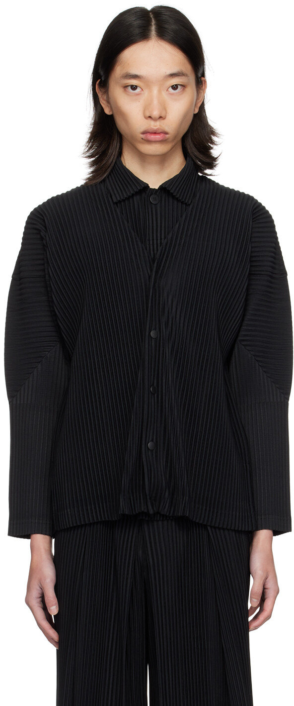 

Базовый кардиган HOMME PLISSe ISSEY MIYAKE, черный