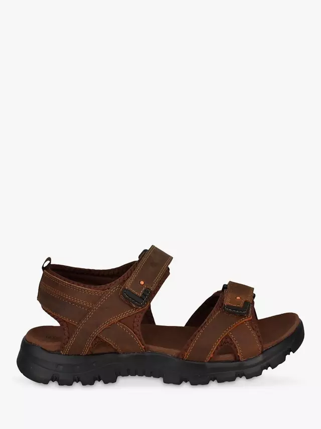 

Сандалии Josef Seibel Bart 03 Leather Strappy Footbed, кэмел