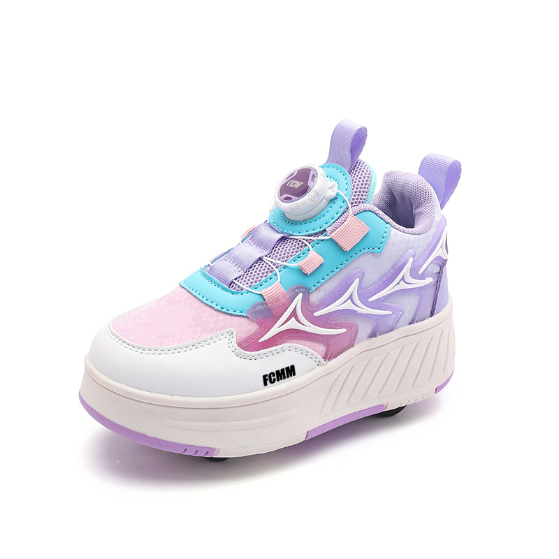 

Износостойкие, дышащие, увеличивающие рост, поддерживающие равновесие, низкие кроссовки для скейтбординга для детей FCMM, фиолетовый