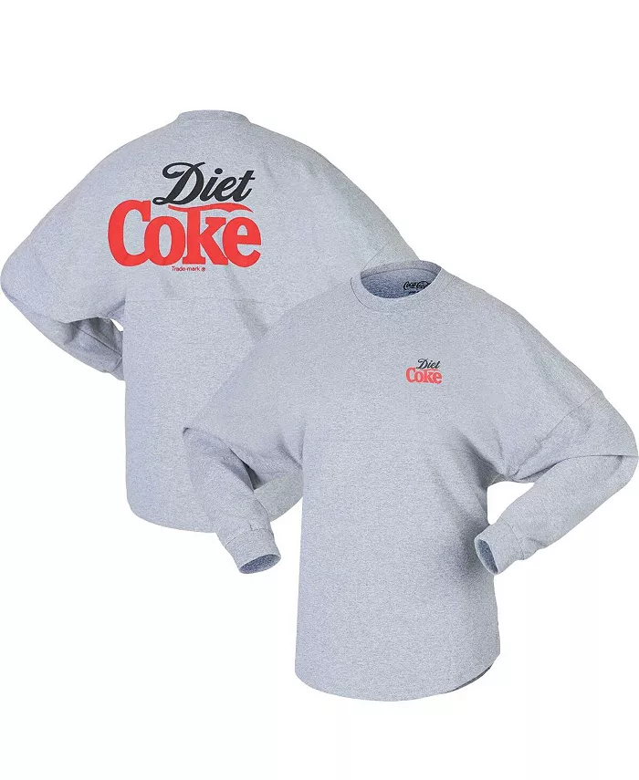 

Мужская и женская футболка с длинным рукавом Heather Gray Diet Coke Spirit Jersey